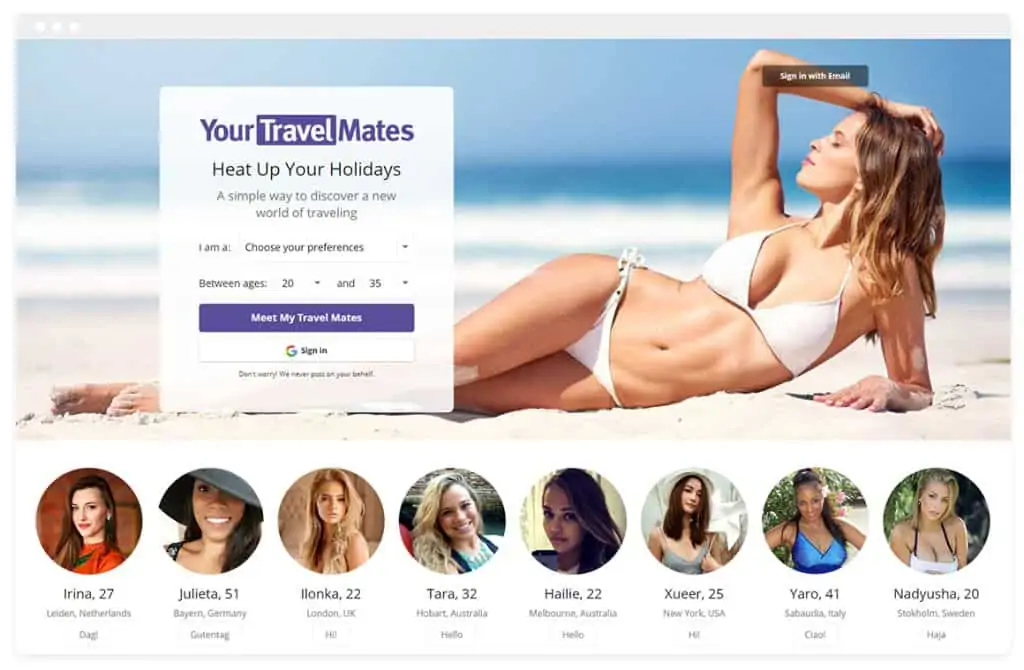 YourTravelMates App for Finding Travel Buddies Online